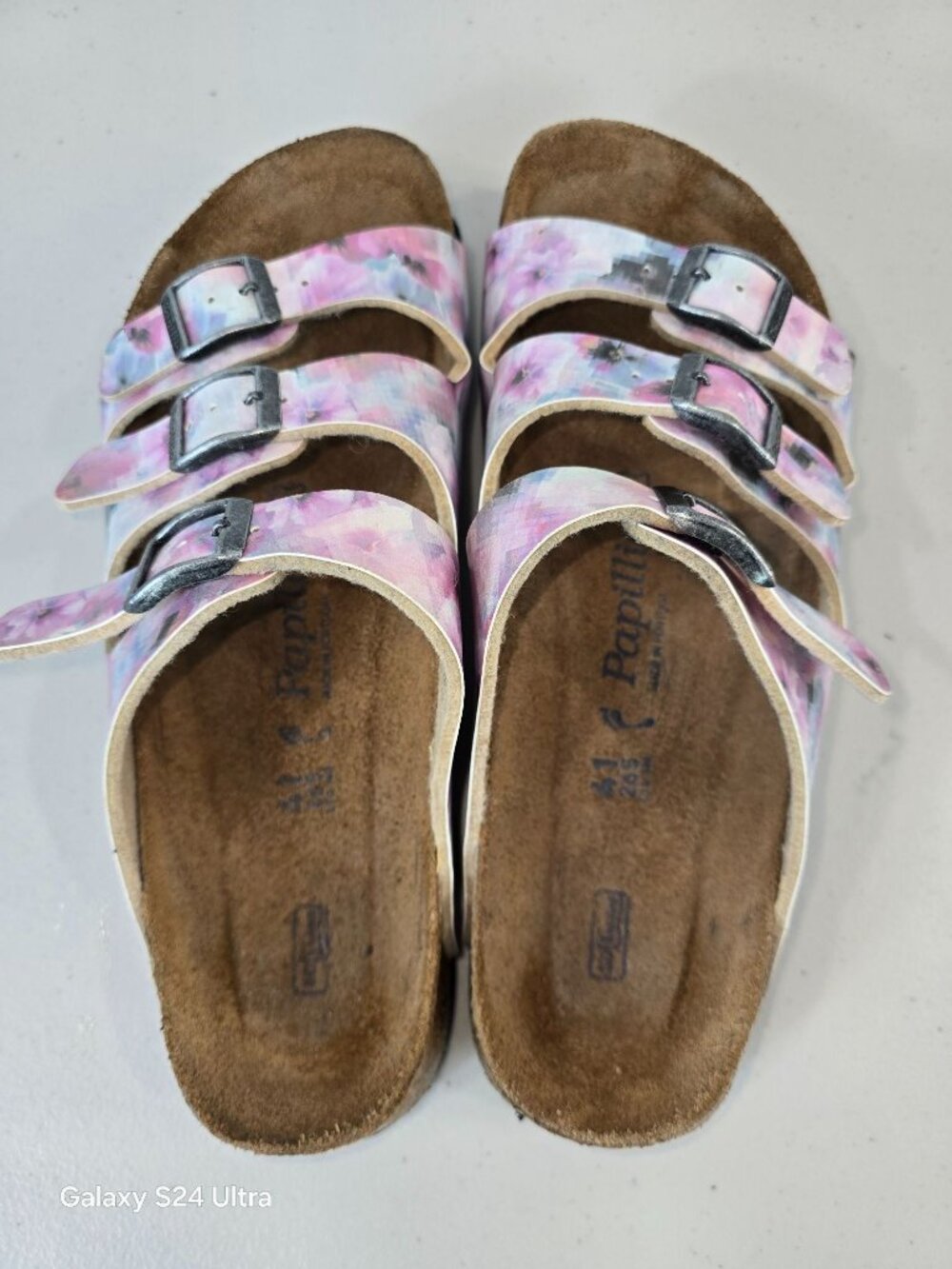Papillio Florida sandals with rose pattern women's size 10 - Picture 4 of 9